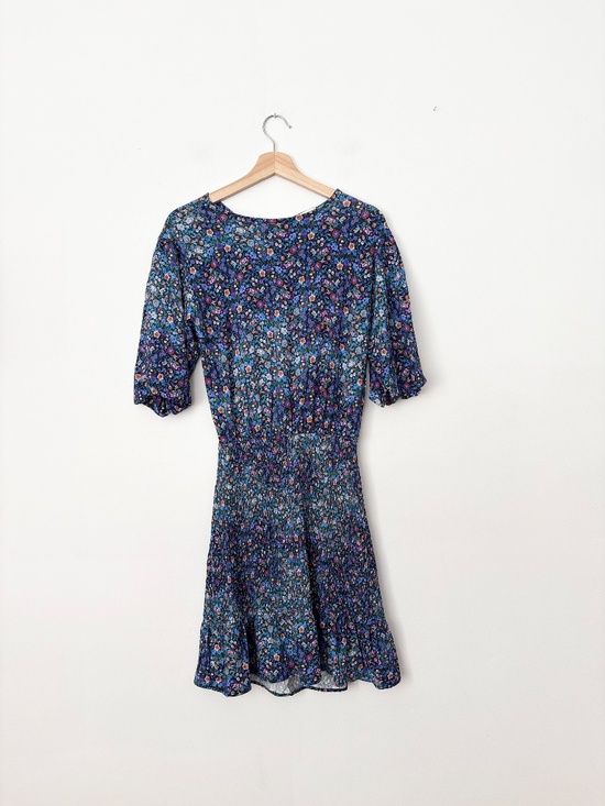Sandro Paris spinelle floral smocked dress - Picture 5 of 8